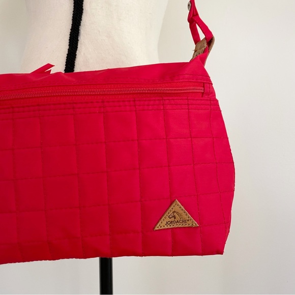 SOLD :: Vintage 80s Jordache Quilted Crossbody Shoulder Bag - Picture 5 of 7